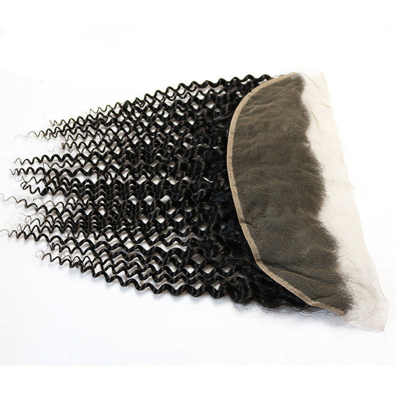 13x4Closure Kinky Curly Human Hair  Lace Frontal