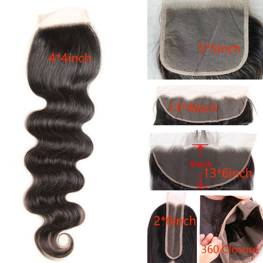 Lace Closure Frontal Body Wave Human Hair  Lace Frontal