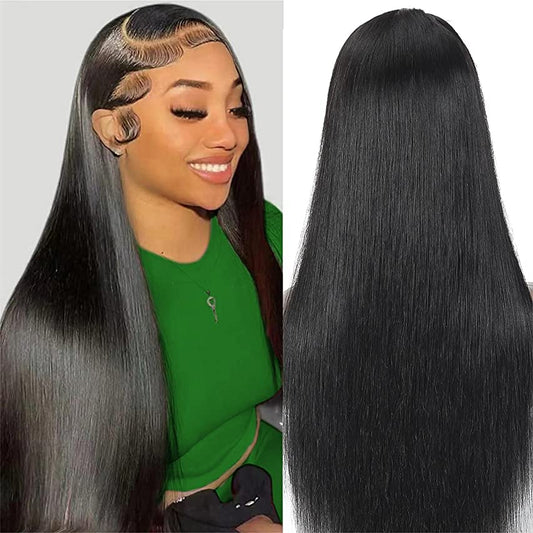 360 Full Lace Human Hair Wigs Straight Density 180%