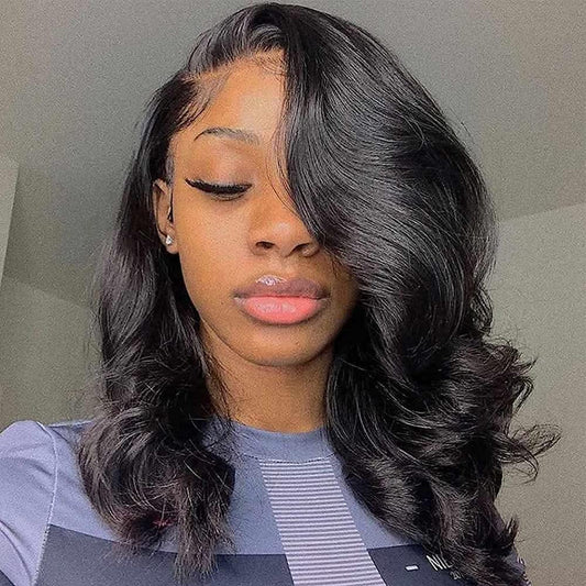 body wave 13x4 lacefrontal bob wig img