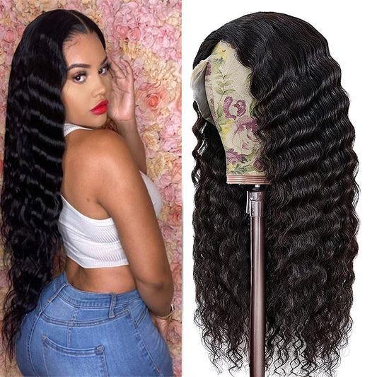 360 Full Lace Human Hair Wigs Loose Deep Density 180%