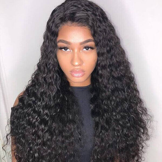 5x5 Human Hair Wigs Water Wave Density 180%