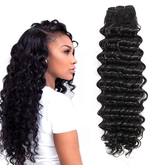 Human Hair Bundles Deep Wave Hair 1 Bundle