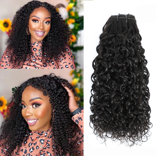 PIXIE Curly Human Hair Bundles 1 Bundle