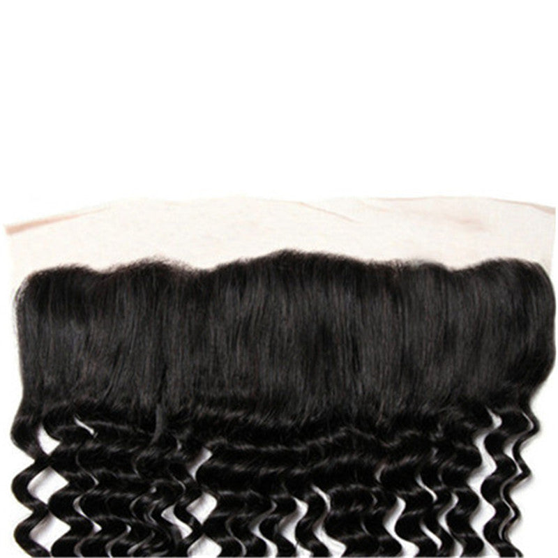 13x4Closure Deep Wave Human Hair Lace Frontal