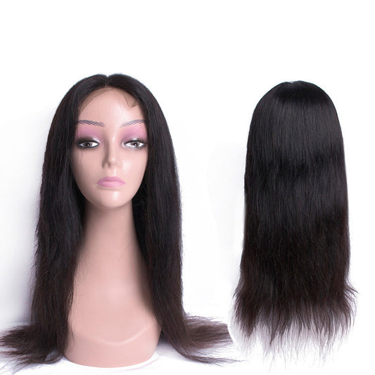 4x4 Human Hair Wigs Straight Density 180%